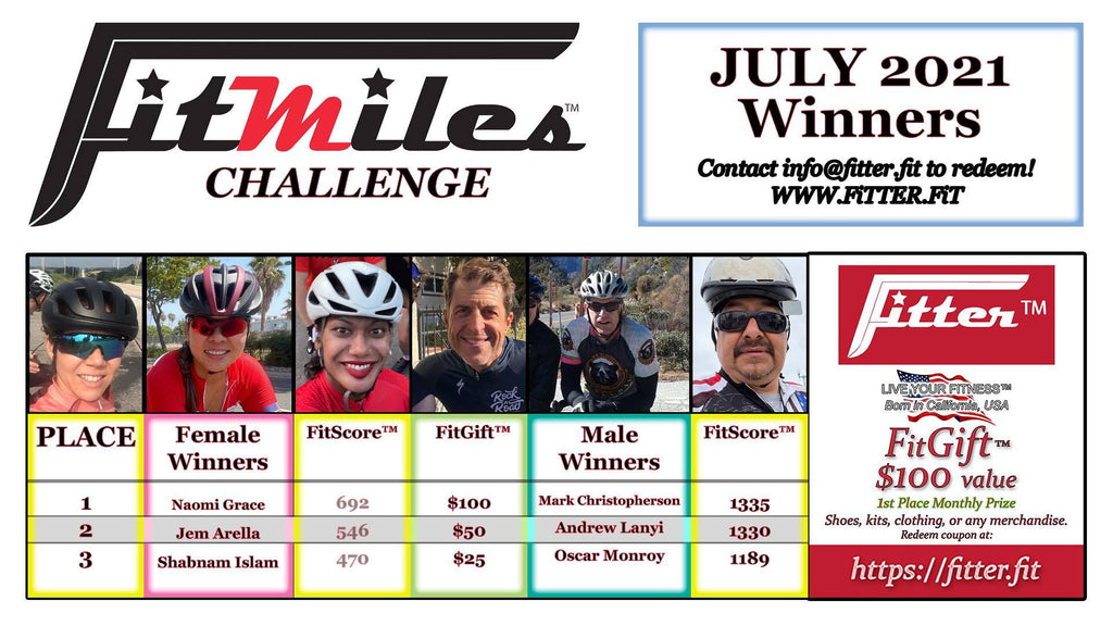 July FitMiles™ Challenge Winners!