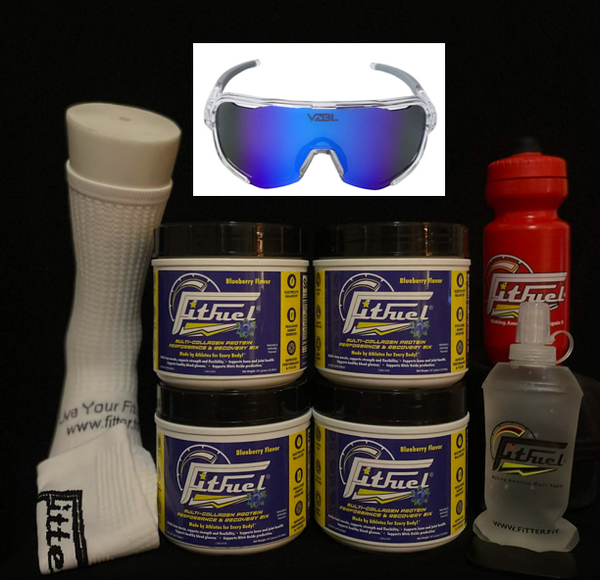 FitFuel® SUPER-Bundle (4 x FitFuel + VZBL Sunglasses + Socks + Flask + Bottle!)