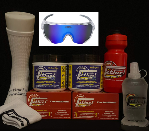 FitFuel® SUPER-Bundle (4 x FitFuel + VZBL Sunglasses + Socks + Flask + Bottle!)